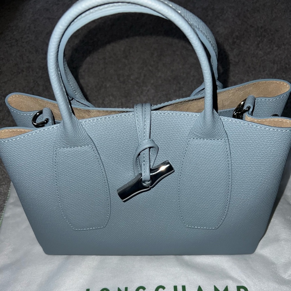 Longchamp Roseau Essential Medium Leather Tote - Picture 2 of 12